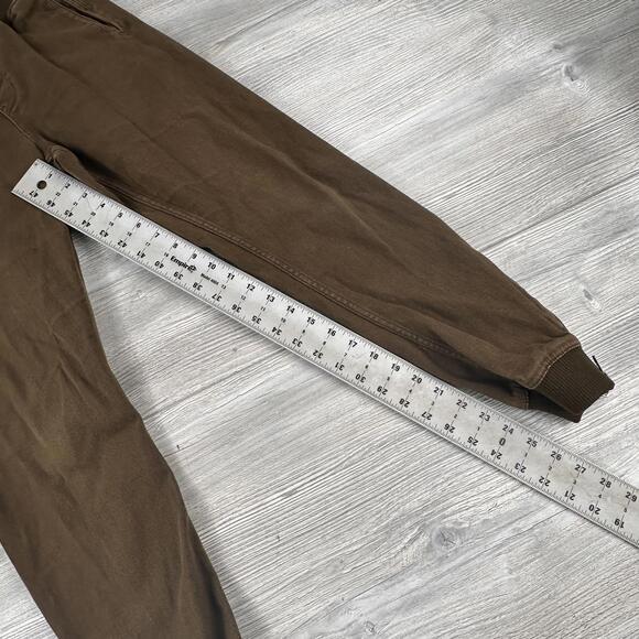 Fairplay Joggers Mens 30 Dark Olive Green Heavy Cotton Comfy Warm Pajamas Golf - Picture 5 of 7